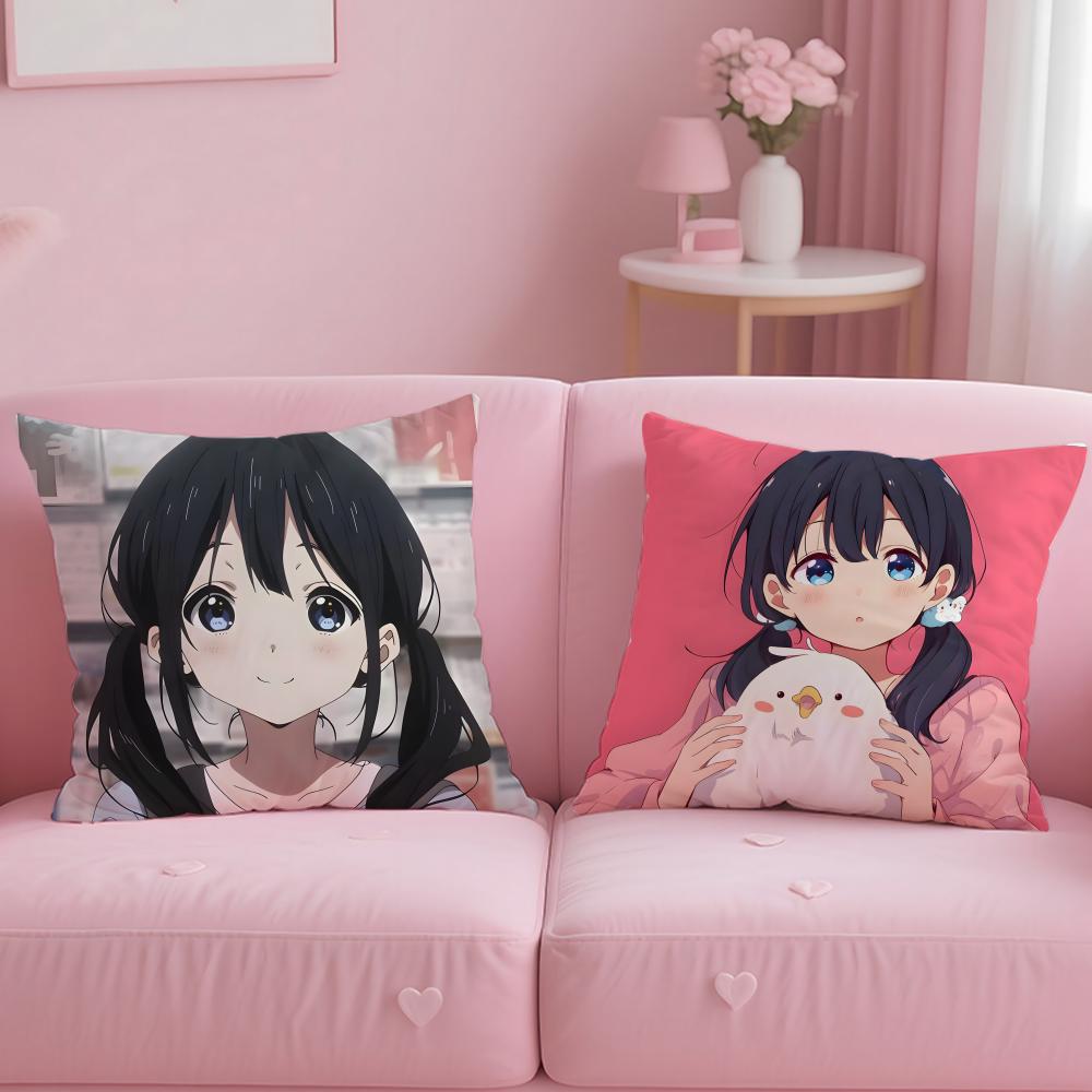 classic anime Tamako Market Cushion Cover Soft & Easy-Wash Pillow Case – Versatile for Couch, Bed, Travel and Office