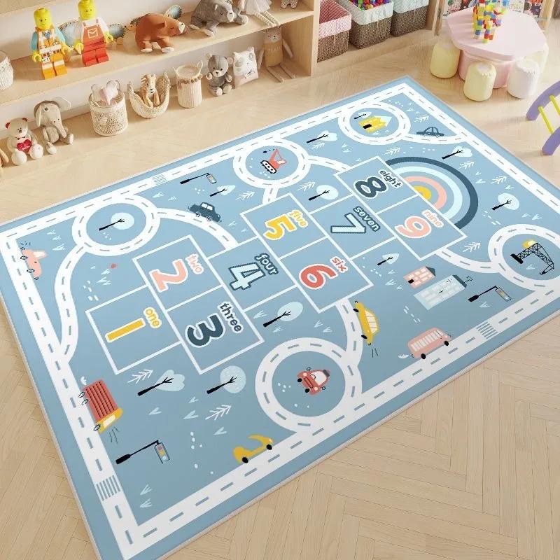 

Cartoon Car Traffic Children s Carpet Play Room Crawling Mat Home Decoration Living Room and Bedroom Floor Mat Gift 40x60cm