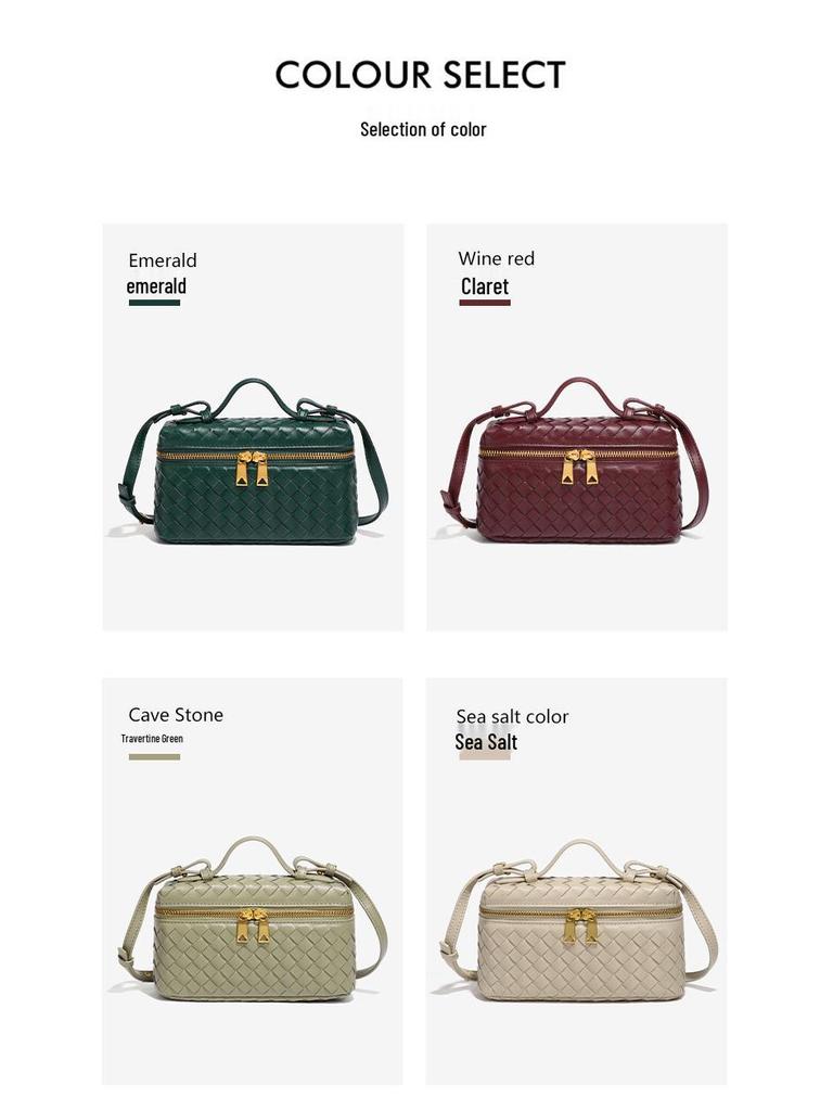 Noua Geantă Crossbody Pătrată Tofu Clasică Tricotată Manual