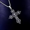 Retro Titanium Steel Cross Pendant Necklace - Men's Hip Hop Style Jewelry