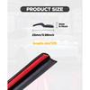 YAKEFLY Z-Shape Automotive Weather Seal, 13Ft Car Windshield & Door Seal, Self-Adhesive Seal Strip