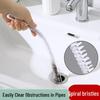 Bendable Drain Unclogging Brush for Hair Cleaning in Sinks, Bathrooms, and Toilets.