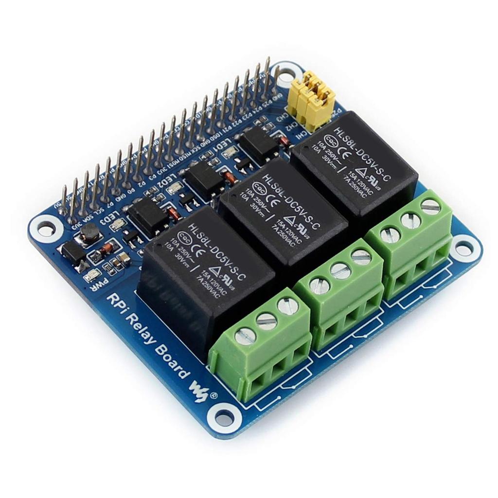 5V 3-Kanal Relais Modul Erweiterungsplatine Breakout Shield HAT Kit für RPI Zero 2 W WH 2W 3