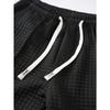 Spring and Autumn Casual Pants Men's Elastic Waist Loose Sports  Waffle