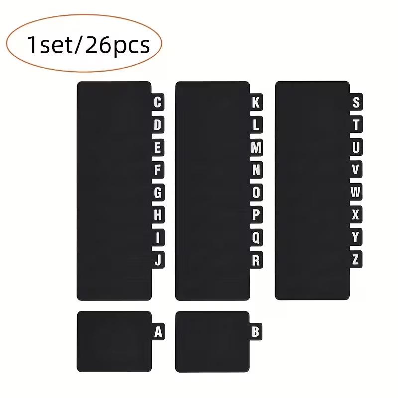 26 Pcs Cd/Dvd/Vinyl Record Organizer Dividers A-Z Alphabet File Storage Separator For Music Albums, Office, Home, Space-Saving