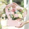 10pcs Heart Hollow Out Flower Bouquet Gift Box Handheld Flower Box Birthday Wedding Anniversary Perfect for Rose Tulip and More
