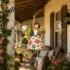 Outdoor Garden Decoration Dancing Lady Hanging Ornament for Home Decor Elegant Art Sculpture Creative Gift Dancers Pendant Indoor Window Porch