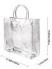 20-Pack Clear Plastic Gift Bags with Handles - Reusable PVC Party Favor Bags for Birthday, Wedding, Christmas, Mother's Day