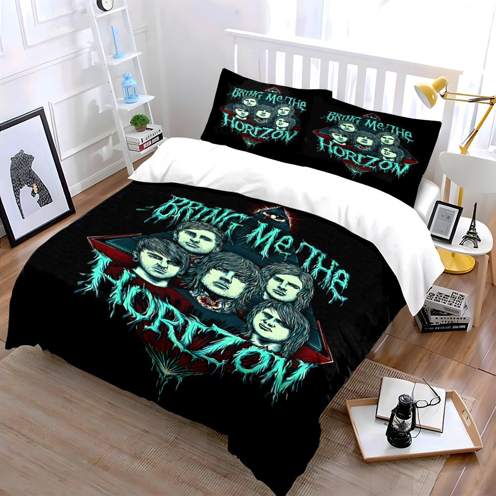 Bring Me The Horizon Band Bedding Set Bedding set (1 duvet cover, 2 pillowcases, duvet not included)