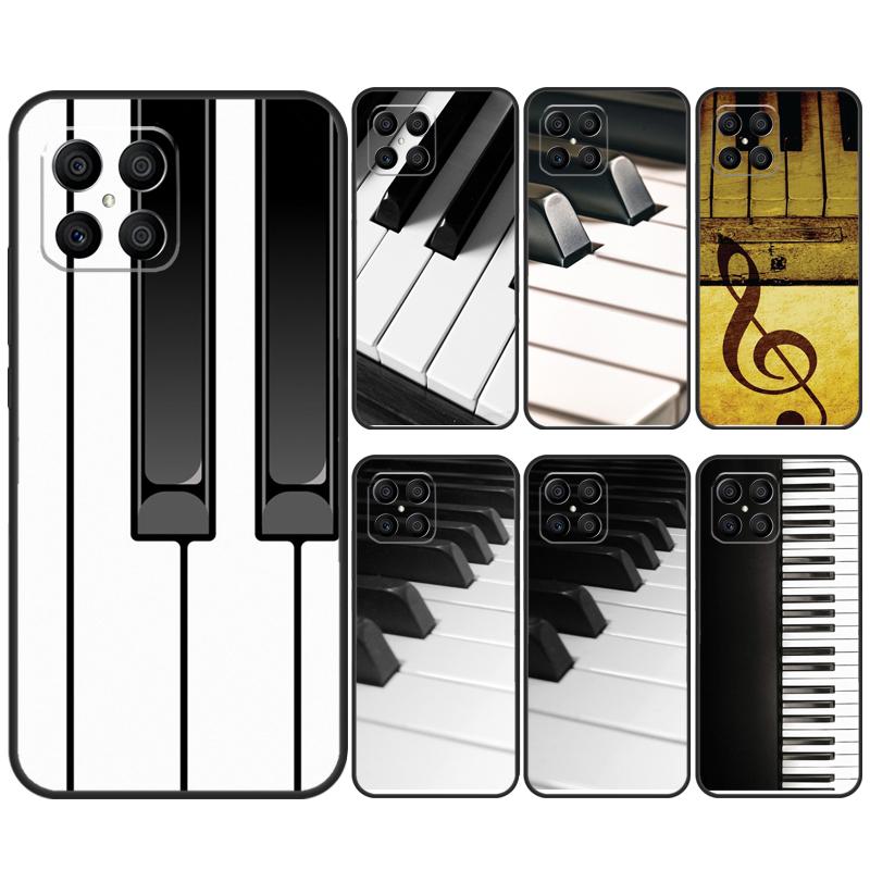 Piano Keys Music Keyboard Case For Honor 90 70 50 Lite Magic 5 Magic 6 Pro X6 X7 X8 X9 X6a X7a X8a X9a X8b X9b Cover