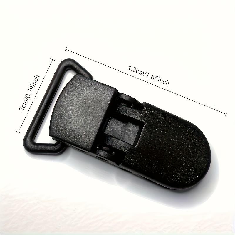 

2Pcs T-Shaped Plastic Clips with Crocodile Claws, Suitable for Securing Handkerchiefs, Towels, Suspenders, Badge Holders or Bibs, Ideal for Crafting чёрный