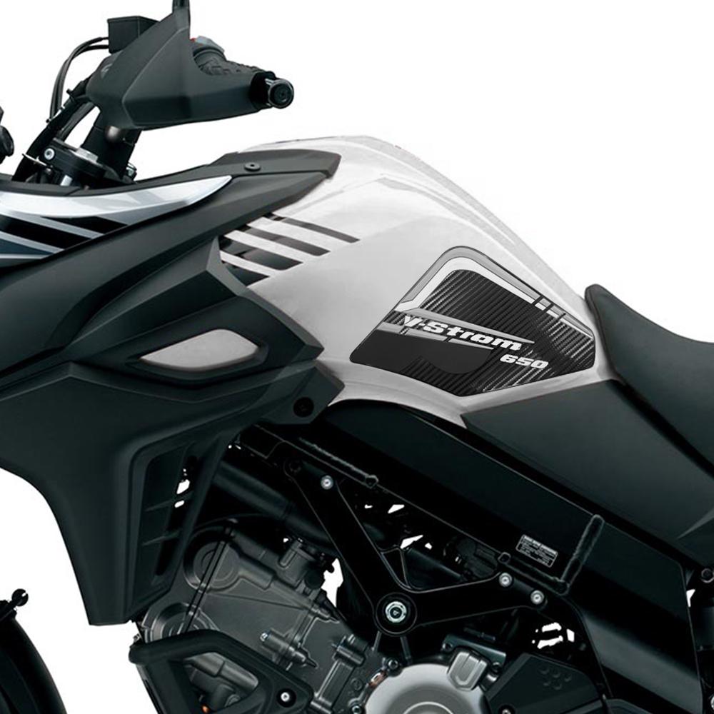 For V STROM DL 650 DL DL650 VSTROM 650XT Motorcycle Side Fuel Tank pad Protector Stickers Decal Gas Knee Grip Traction Tank Pads