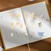 30 feuilles d'autocollants floraux de différents styles, faciles à utiliser, imperméables, en PET, couleurs vives, pour plantes
