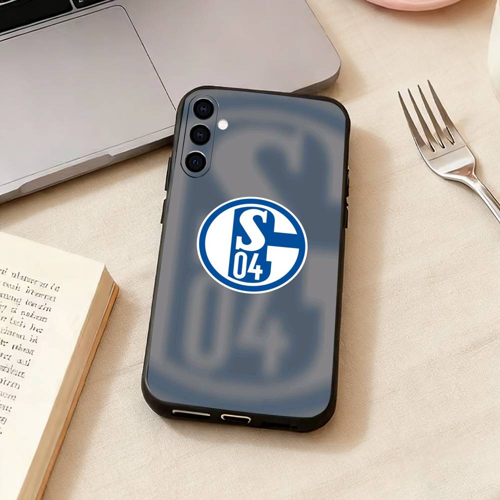 S-Schalke 04-PC-C   Phone Case For Samsung Galaxy A73,A72,A71,A70,A53,A52,A51,Soft Silicone Black Cover