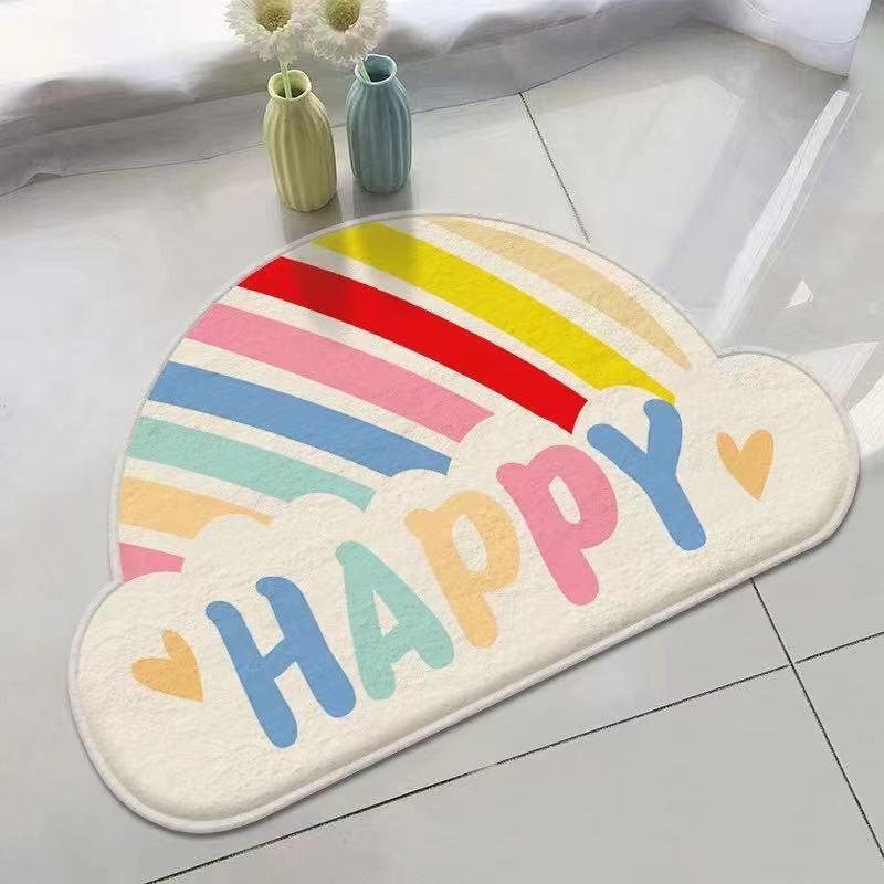 

Bathroom Floor Mat Anti Slip Bathroom Door Mat Bathroom Toilet Bedroom Entrance Door Mat 40x60cm