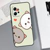 Cartoon Peach Mochi Cat Case For Xiaomi Redmi Note 11 Pro Note 12 8 9 10 Pro 12S 10S 11S 9S Redmi 12C 9C 10C Capa