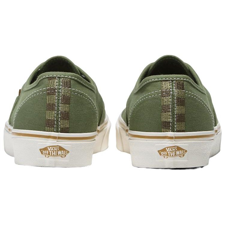 Vans Authentic Embroidered Check - Loden Green Unisex Sneakers VN0009PVZBF