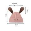 Pinch Ears Will Ring Knitted Hat Women Autumn Winter Windproof Warm Embroidered Dog Wool Hat