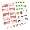 37 PCS Farm Animals Toy Set with Fence Accessories Plastic Lifelike Animals Figures Educational Scene Decor for Kids