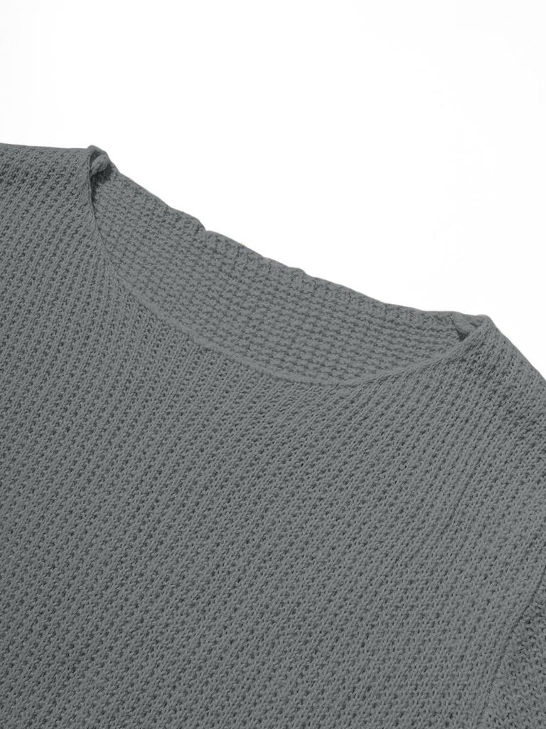 Women's Casual Woolen A-line Dress - Loose Fit Knitted Spring/Autumn Skirt