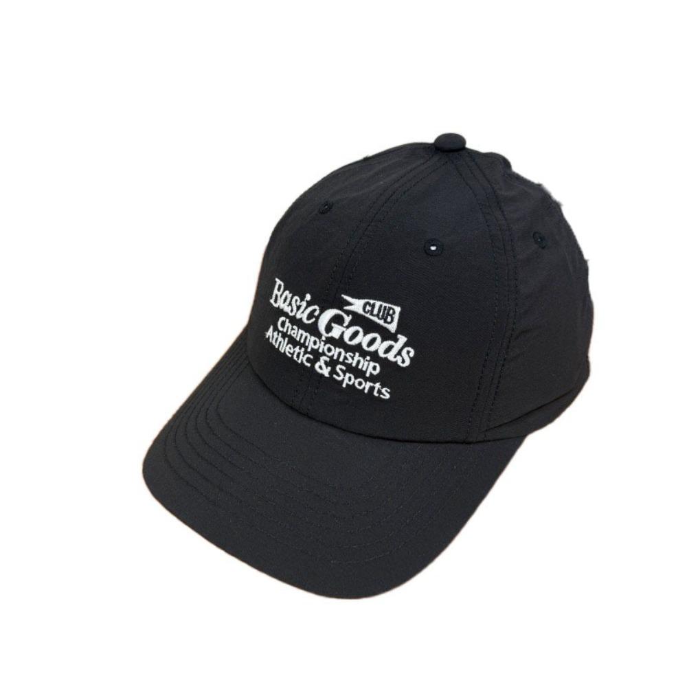 Korean Style Sun Protection Hat Letter Embroidery Peaked Cap Simple Quick-Drying Baseball Cap  Girl