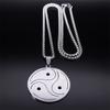 Trendy BDSM Symbol Pendant Necklace for Men Women Stainless Steel Silver Color Necklace Hip Hop Party Chain Jewelry N8096S06
