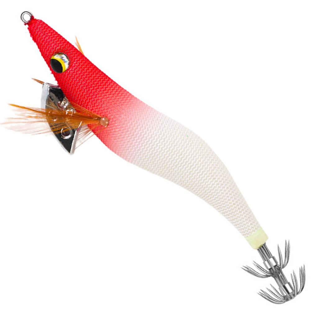 

Artificial Jigging Lure with Hooks Octopus Cuttlefish Hard Bait 3.0# 12cm Squid Jig Sinking Lure for Fishing Lovers червоний