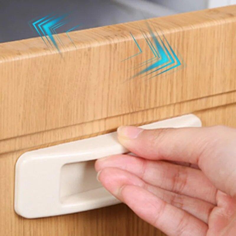 4 Stück Türgriff Türgriff Perforationsfrei Schranktür Kleiderschrankgriff Fenstergriff Schiebetür Schublade Kühlschrankgriff