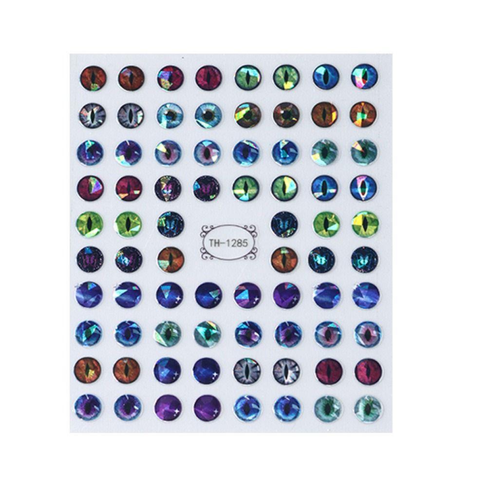 

Глаза дракона, наклейки для дизайна ногтей, 3D простые клейкие наклейки для ногтей, украшение для ногтей, украшение для маникюра TH-1285