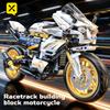 TOYLINX 1:10 Assembling Modules Motorcycle Technical Kits 704PCS City Alloy Racing Motorbike Desktop Decorations Toy Sets Gift Idea for Kids