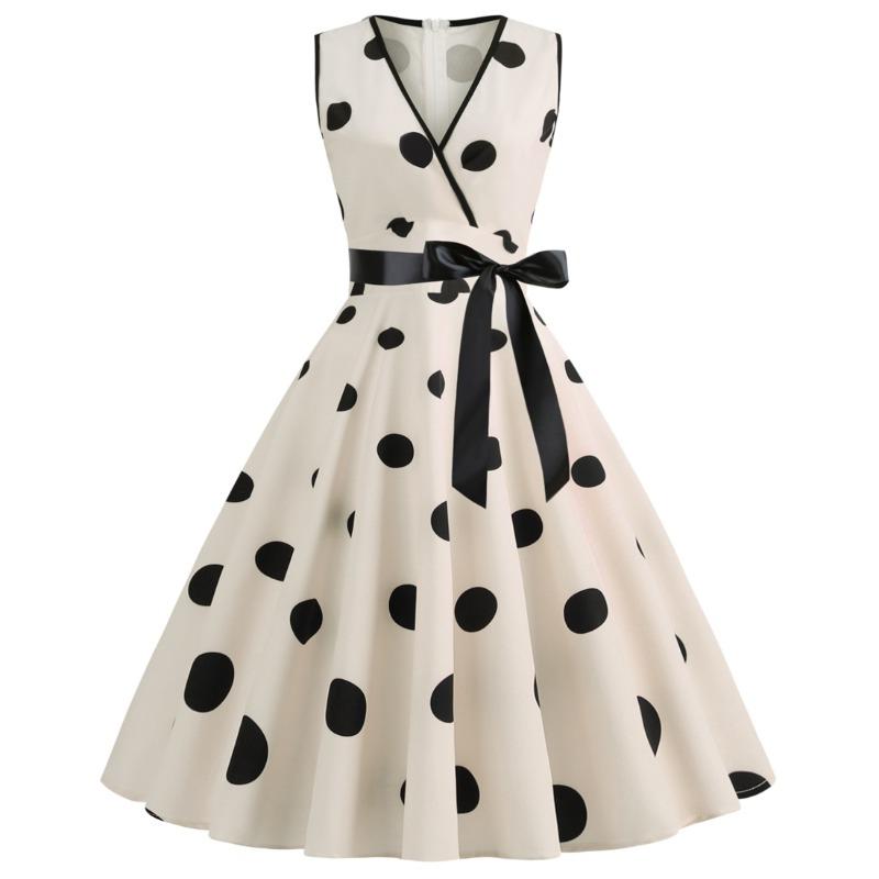 BITCED Fashion Summer Spring Sleeveless V-Neck Casual Dresses