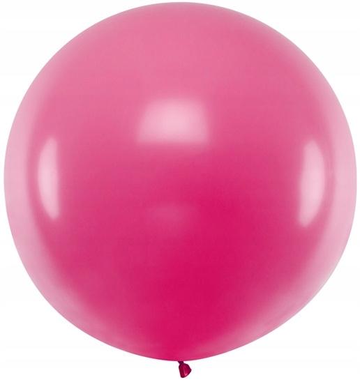 Balon Olbrzym 1 M, Pastel, Fuksja, 1 Szt.