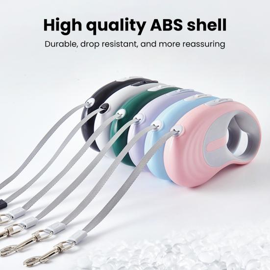 Retractable Dog Leash 16 Ft Heavy Duty Rope Pet Leash Tangle-free Leash with Handle One-Button Control for Secure Walks Small Medium Dogs