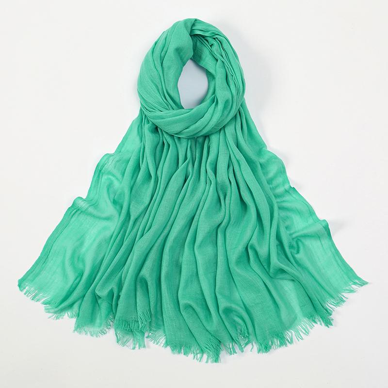 Large Size Cotton Feeling Scarf Women Plain Foulard Femme Luxury Hijab Long Bandana Evening Party Dress Shawls and Wraps