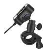 Wireless Tire Pressure Monitoring System for Motorcycles with LCD Display QC3.0 Fast Charge Pressure Temperature Alarm