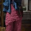 Johnature Women Vintage Patchwork Wide Leg Pants Elastic Waist Summer Trousers Ramie High Quality Solid Color Pants