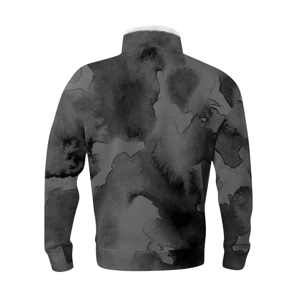 Das Herren-Sweatshirt mit Stehkragen im Frühling und Herbst ist ein Outdoor-Freizeitpullover