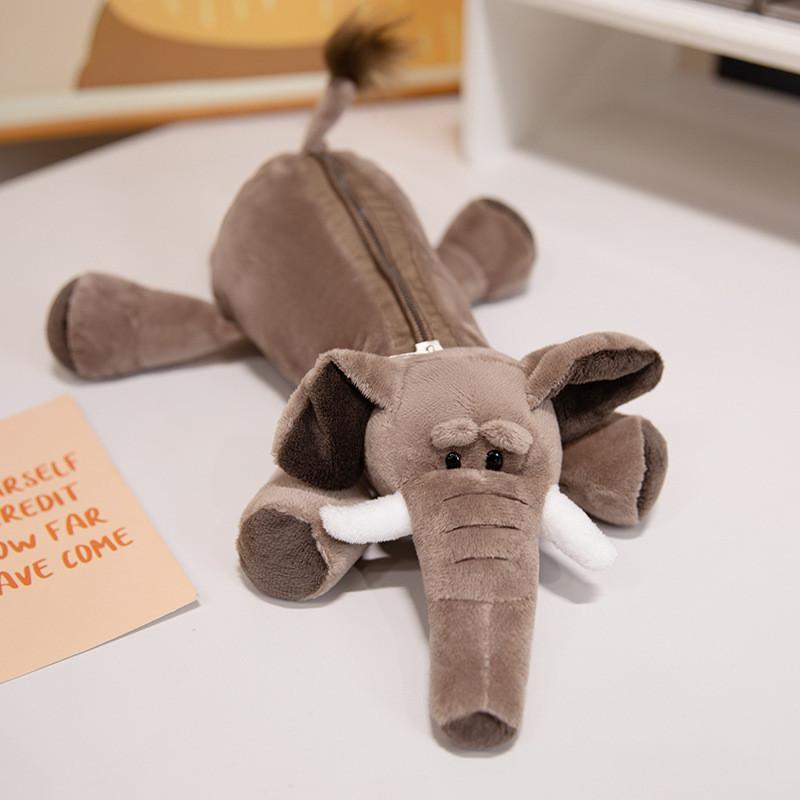 Plush Animal Pen Case With Large Capacity For Students And Office Supplies