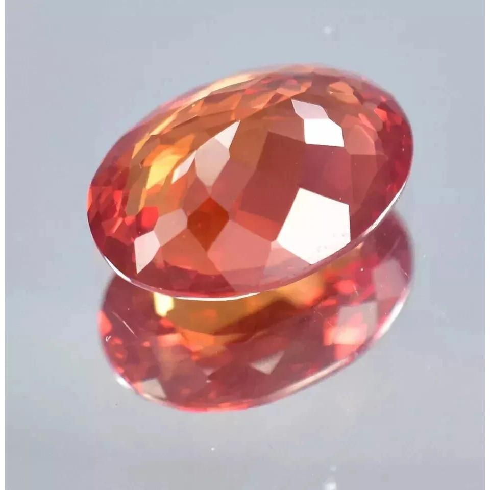 VVS Natural Ceylon Padparadscha Sapphire Oval 10-12 Ct Certified Loose Gemstone