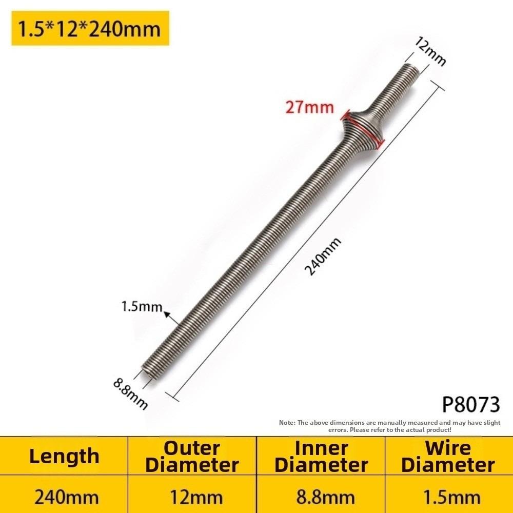 

round head Spring threading extender flat head macroporous wire drawing Metal Silver Threading accessories Electrical Equipment
