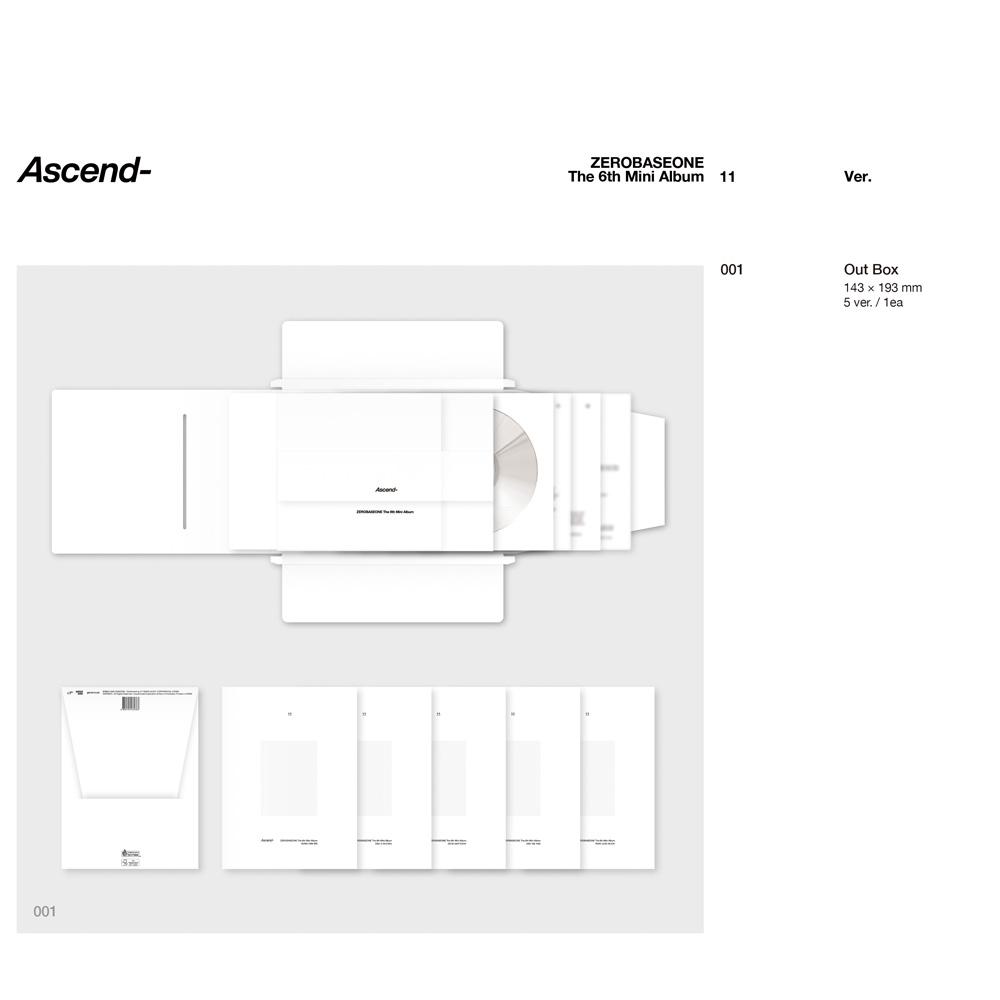 [Pre-Order] ZEROBASEONE Ascend Kpop Album CD Photocard Official Set Version