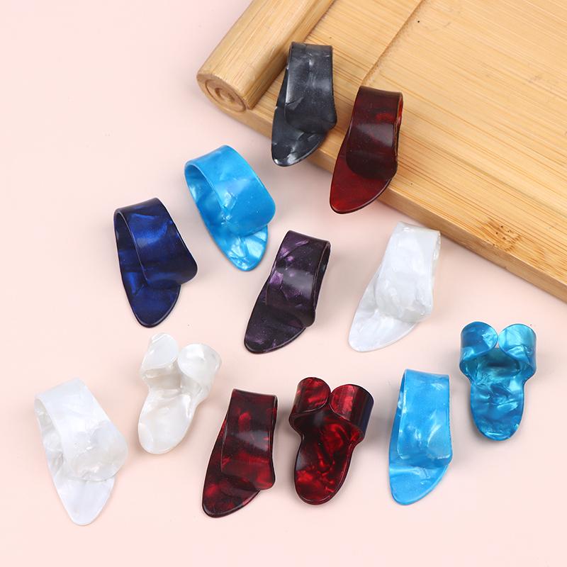 12pcs Guitar Finger Picks Thumb/Index Sizes Fingerstyle Protector Anti-Slip Design Bass Acoustic/Electric Guitar