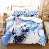 3D Cute Hatsune Miku Duvet Cover Merry Bedding Set Queen King Full Size for Holiday Bedroom Teens Women Gifts