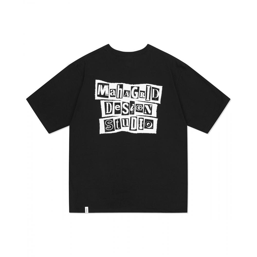 

ФУТБОЛКА MAHAGRID RANSOM NOTE BLACKMG2DMMT507A