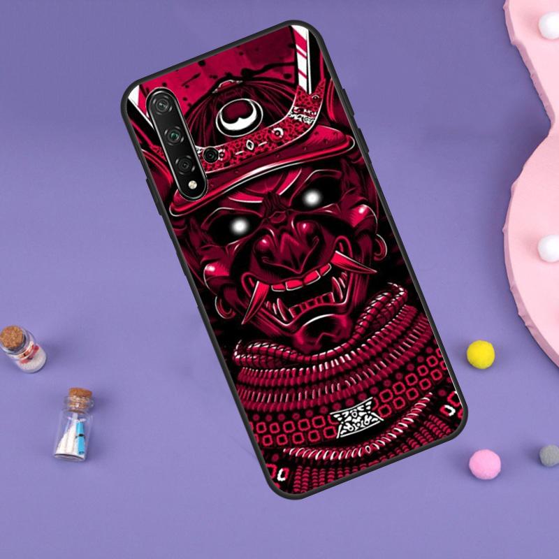 Samurai Mask Demon For Huawei Nova 5T 9 10 SE 7i 8i 11i 12i Y60 Y61 Y70 Y72 Y73 Y90 Y91 P20 P40 P30 Lite Case