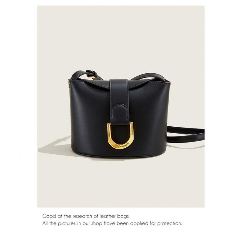 High-end Bag Women 2025 New Fashionable Mini Horseshoe Buckle Bucket Casual All-matching Single-shoulder Cross-body