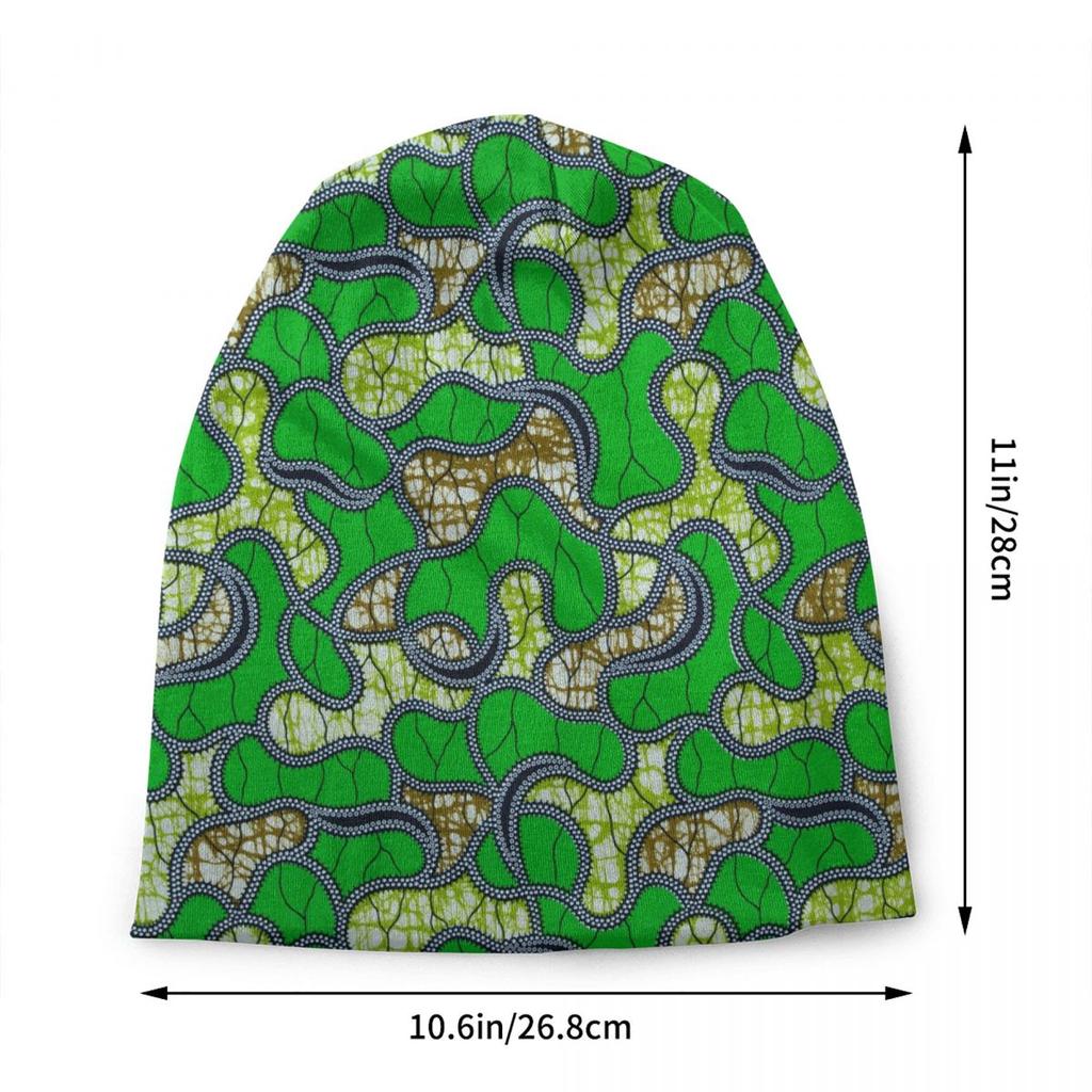 Custom African Ethnic Tribal Ankara Pattern Beanie Cap Unisex Winter Warm Bonnet Homme Knitting Hats Skullies Beanies Hats