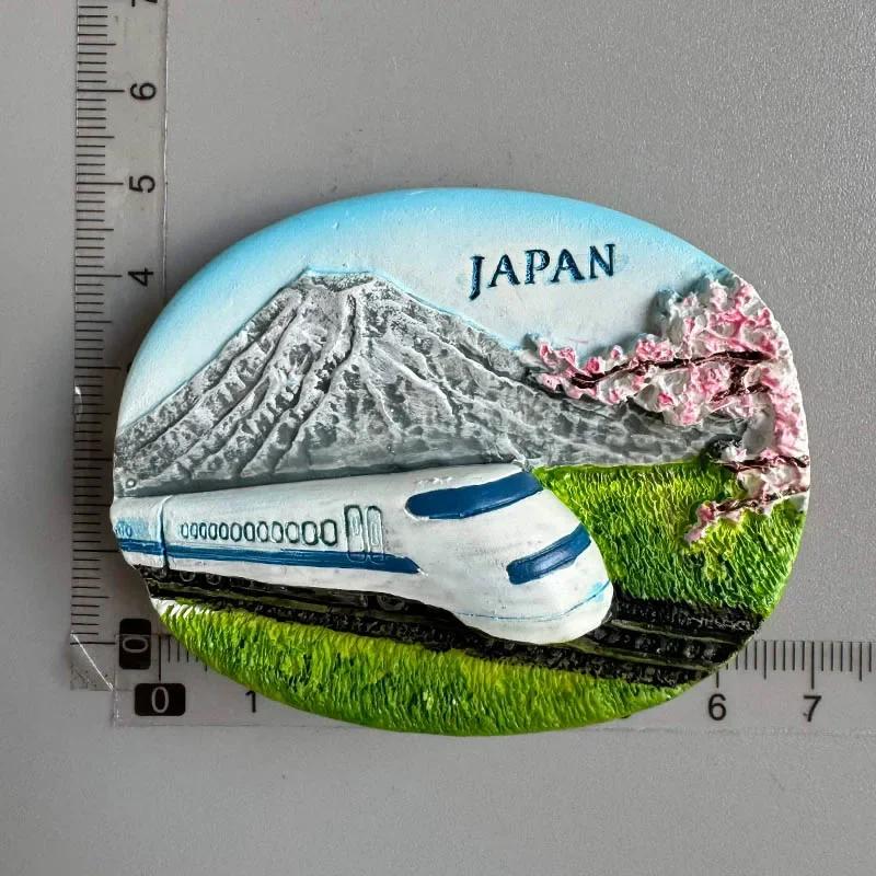 Japan Fridge Magnets Mount Fuji Tokyo Kyoto Tourist Souvenir Craft Gifts Resin Magnetic Refrigerator Sticker Home Decoration