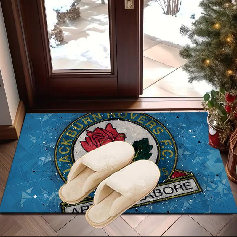 Rovers Crest Football Club Printed Area Rug for Office, Chair Rug, Decorative Carpet Floor Mat, Large Size Fan gifts Christmas gifts