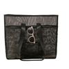 Foldable Hollow Tote Bag Large Capacity Swimming Handbag Portable Mesh Shoulder Bag  Girls